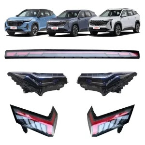 Car LED Headlights Headlamps Accessories Front Rear Car Tail Lights Parts for Geely Boyue L Coolray Emgrand Binray