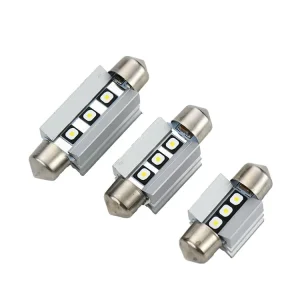 Car LED Interior Reading Light 42mm 2835 Double Pointed Light Double Pointed Decoding Stepless Indoor Light License Plate Light