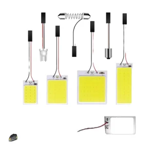 Car LED Interior Reading Light COB Ceiling Lamp 18/24/36/48 SMD Roof Light Trunk Cargo Lamp T10-SJ
