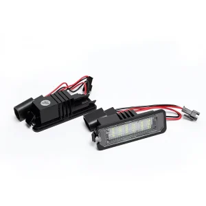 Car LED License Plate Light License Tag Lights Car License Number Plate Lamps for Volkswagen VW Golf GTI CC Eos Scirocco Beetle