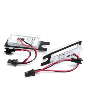 Car LED License Plate Light License Tag Lights Car License Number Plate Lamps for Volvo V70 XC70 S60 S80 XC90 Number Plate Lamp
