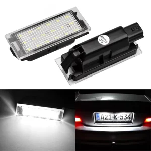 Car LED License Plate Light for Renault Megane 2 Clio Laguna 2 Megane 3 Twingo Master Vel Satis Accessories Canbus No Error Lamp