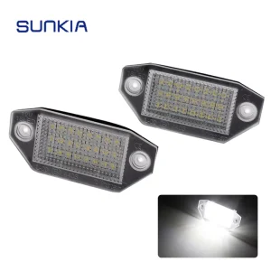 Car LED License Plate Number Light For Ford Mondeo MKIII 4 5 Door Built in Canbus Controller