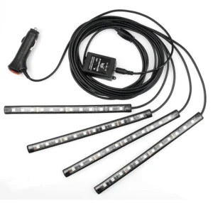 Car LED Light Atmosphere One to Four 18 Colors APP Controlled Car Interior Light