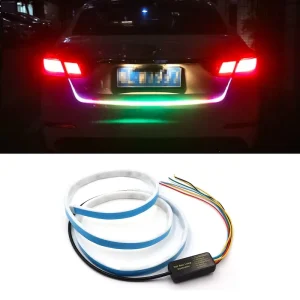 Car LED Light Bar Trunk Tail Box Lamp 1.2m Brake Light 6W 12V RGB Color Change IP68 Waterproof 5050 Chip