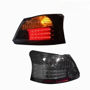 Car LED Modified Taillights Assembly Red Black Turn Signal Reverse Lights for Vios