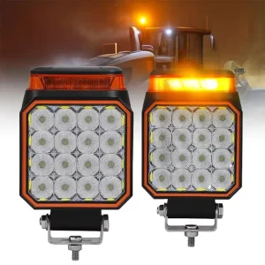 Car LED Offroad Work Light 12V 48W 6000 Lumens Super Bright for Truck Excavator Shovel Fork Reversing Headlight Fog Light
