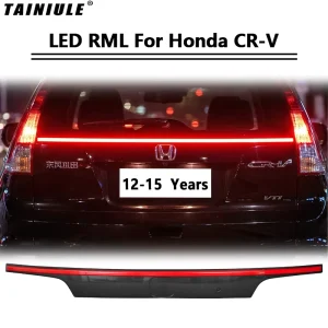 Car LED Rear Bumper Brake Light for Honda CRV Trunk Modified Tail Light Tailbox Lamp Rear LED Warning Lamp