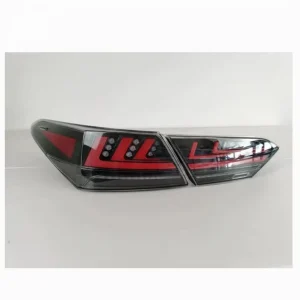 Car LED Red ABS Modified Taillight Assembly with Driving Braking Turn Signal for Camry Rear Lamp Upgrade