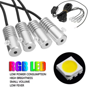 Car LED Strip Lights Multicolor RGB Interior 16 Million Colors 5 in 1 with 236 Inches Fiber Optic RGB Ambient Light