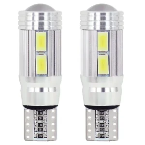 Car LED T10 Canbus 194 W5W 10SMD 5630 Lens Light Bulb No Error Parking Width Clearance Wedge Corner Lighting DC12V