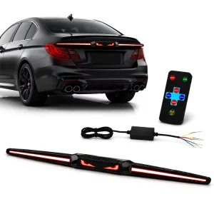 Car LED Tailgate Light Strip Turn Signal Lamp Flowing Warning Brake Reverse Tail Light Bar