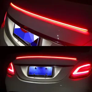 Car LED Third Brake Light Rear Windshield Turn Signal Light for Vehicles Truck Braking Running Lights Universal Fit