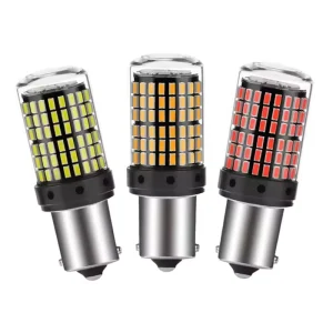 Car LED Turn Signal 4014 144 Smd 1156 1157 T20 High Brightness Brake Light Decoding Anti Flicker