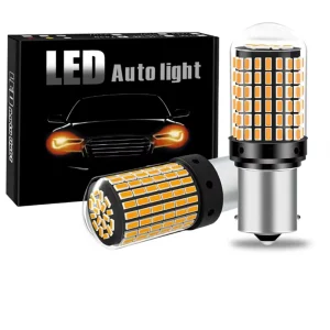 Car LED Turn Signal Brake Light 1156 144SMD 3014 High Brightness Reverse Light Decoding Constant Current Anti Flicker 12V 5W