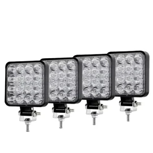 Car LED Work Light Square Mini 16 Light 48W