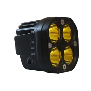 Car LED Work Light Yellow White Auxiliary Light 40W Clover Lens 4 Lenses Modified Motorcycle