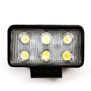 Car LED square 4 inch 18W Double Row Work Light with Beads Off-road Vehicle Spotlights Modified with Grille Front Bumper Lights