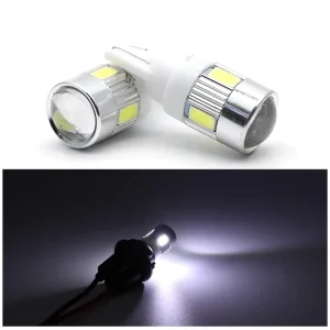 Car Led License Plate Light 5630 5730 Chip T10 Socket W5W 194 168 6SMD Led Interior Reading Dome Bulb Auto Parking Lamps DC 12V