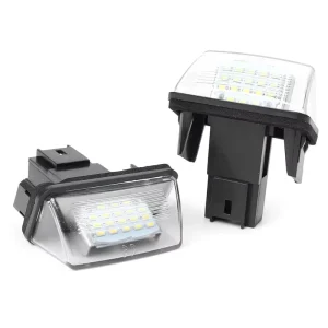 Car Led License Plate Light License Tag Lights Car License Number Plate Lamps for Citroen C3 C5 Peugeot 206 207 307 308 406 407