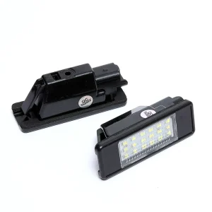 Car Led License Plate Light License Tag Lights Car License Number Plate Lamps for Peugeot 207 308 Citroen Berlingo C2 C3 Pluriel