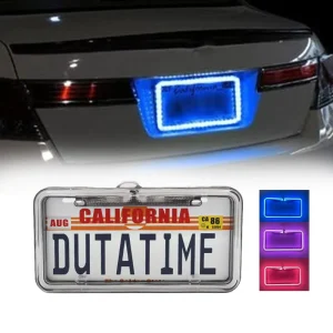 Car License Plate Holder LED Light Luminous License Plate Frame Universal