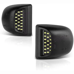 Car License Plate Light License Tag Lights Xenon White LED License Number Plate Lamps for Chevy Silverado Suburban Tahoe GMC
