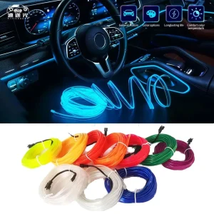 Car Light Accessories Wireless RGB Auto Atmosphere Light LED Car Interior Ambient Strip Lights