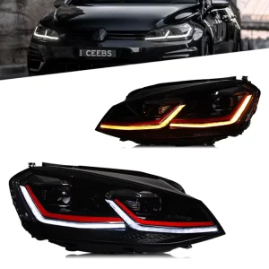 Car Light LED Head Lamps Assembly for Volkswagen VW Golf 7 MK7 7.5 GTI Auto Accessories Projector Headlights