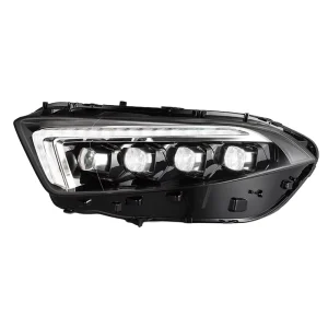 Car Light for Benz A180 W177 LED Auto Headlight Assembly Upgrade Crystal Bifocal 4 Lens Front Lamp Accessories