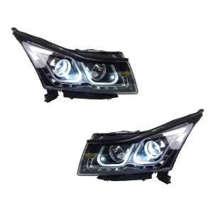 Car Light for Chevrolet Cruze LED Auto Headlight Assembly Upgrade Bifocal Lens Front Lamp Tool Accessories