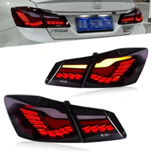 Car Light for Honda Accord 9th Gen Tail Light Assembly Dragon Scale LED with Flowing Turn Signals Fitment