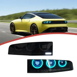 Car Light for Nissan 400Z LED Tail Lights Custom Clear Red LED Taillight Replacement 12V New Condition