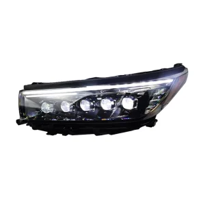 Car Light for Toyota Highlander Kluger LED Auto Headlights Assembly Upgrade Crystal Bifocal 4 Lens Front Lamp Accessories