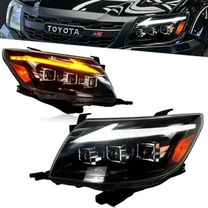 Car Light for Toyota Hilux Vigo Headlight LED Projector Head Lamp Daytime Running Light Automotive Accessories