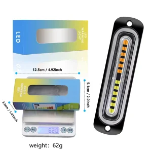 Car Lights 24V Ultra-Thin 12 LED Side Marker Red Blue White Yellow Off-Road for Cars Trucks Trailers Lights Strobe Warning Light