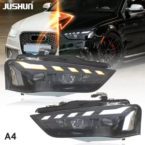 Car Lights Head Lamp Projector Lens Dynamic Signal Automotive Accessories for Audi A4 Headlight