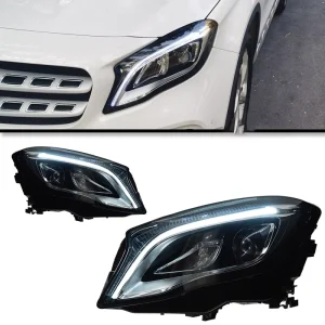Car Lights X156 Front Headlamp Upgrade to LED Headlights for Mercedes-Benz GLA 200 180