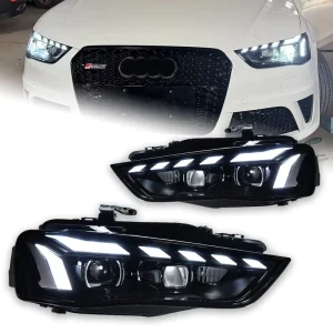 Car Lights for Audi A4 Headlight Projector Lens Dynamic Signal Head Lamp LED Headlights DRL Automotive Accessories