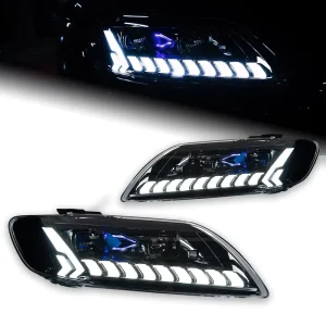 Car Lights for Audi Q7 LED Headlight Projector Lens Front Head Lamp Dynamic Signal Animation Automotive Accessories