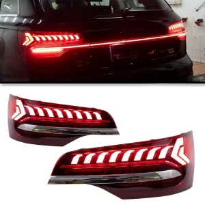 Car Lights for Audi Q7 LED Tail Light Dynamic Signal Animation Rear Trunk Stop Brake 12V Automotive Accessories
