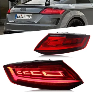 Car Lights for Audi TT TTS Taillights RS Style LED Tail Lamp Dynamic Turn Signal Light Car Taillights Assembly