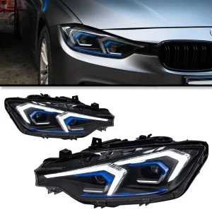Car Lights for BMW 3 Series F30 LED Headlight F31 Head Lamp Dual-Hook Headlight Assembly with Turn Signal Lights