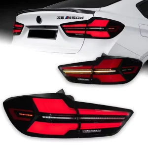Car Lights for BMW X6 F16 12V LED Tail Lamp DRL Taillight Rear Stop Brake Signal Light Running Water Turn signal
