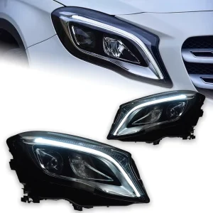 Car Lights for Benz Gla LED Headlight Projector Lens GLA180 GLA200 X156 Head Lamp DRL Signal Auto Accessories