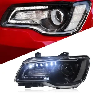 Car Lights for Chrysler 300C Headlights LED Projetor Headlamp Daytime Running Light Automotive Accessories