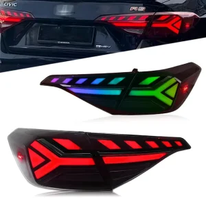 Car Lights for Honda Civic Tail Light 11th FE1 Sedan LED Rear Lamps DRL Sequential Turn Signal Car Accessories