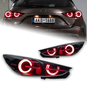 Car Lights for Mazda 3 LED Tail Lamp Axela Hatchback Tail Light Dynamic Signal Rear Stop Brake Reverse Auto Accessory