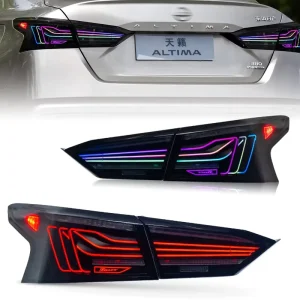 Car Lights for Nissan Altima Teana LED Taillights RGB Tail Lamp Dynamic Turn Signal Light Car Taillights Assembly