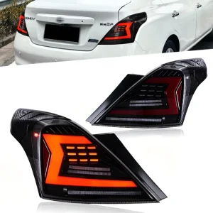 Car Lights for Nissan Sunny LED Taillights Almera LED Tail Lamp Dynamic Turn Signal Light Car Taillights Assembly